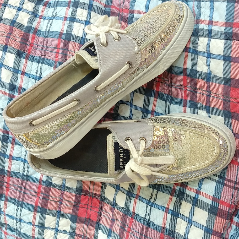 Authentic Sperry Sequined Topside 7
